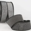 Elastique METAL Souple 40mm coloris Noir et lurex argent