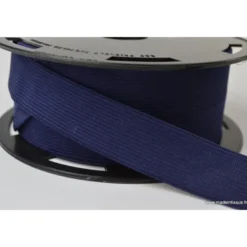 Elastique Souple 25mm coloris Bleu marine