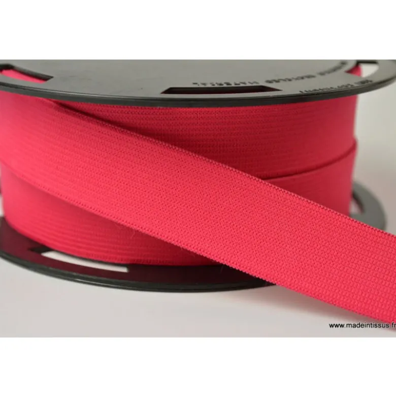 Elastique Souple 25mm coloris Fuschia