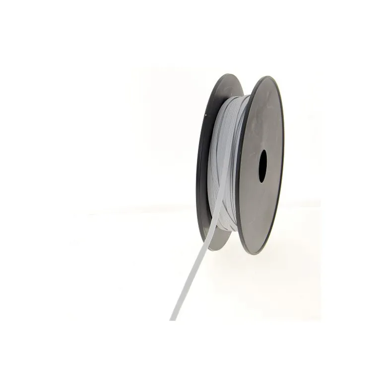 Elastique tresse plate 6mm Blanc