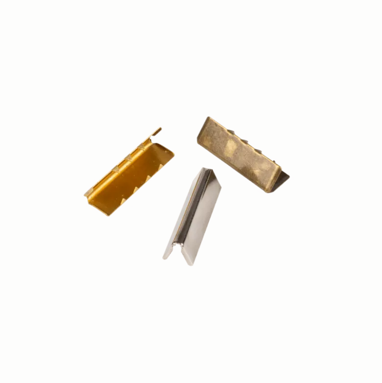 Embout de sangle ou de ceinture 30mm finition acier, doré et argent Bohin