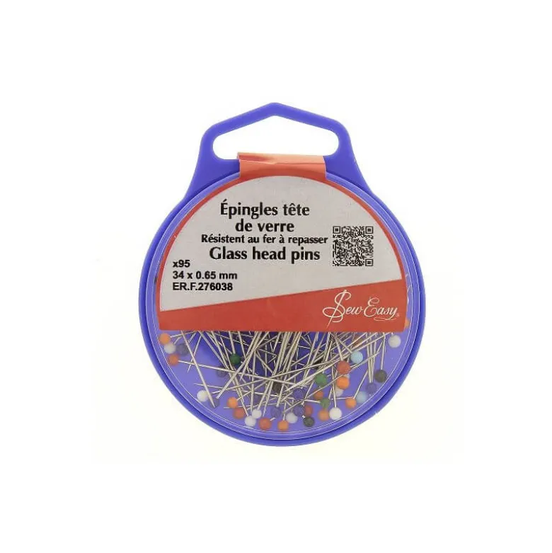 Epingles tête en Verre x95