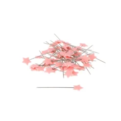 Epingles tête plastique étoile rose - Bohin