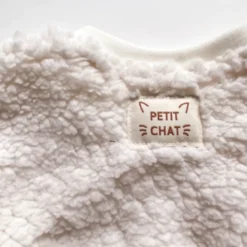 Etiquette tissée "PETIT CHAT" - Ikatee