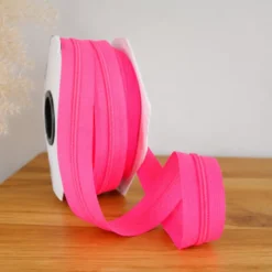 Fermeture éclair au mètre 30mm - chaine n°3 - Rose Fluo