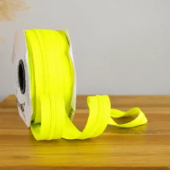 Fermeture éclair au mètre 30mm - chaine n°3 - Jaune Fluo