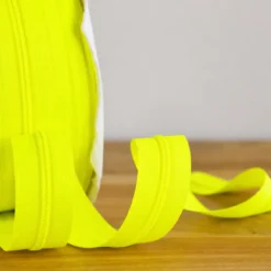 Fermeture éclair au mètre 30mm - chaine n°3 - Jaune Fluo