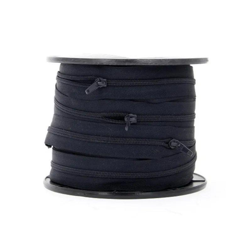 Fermeture éclair au mètre 30mm en nylon Coloris Marine - chaine n°5