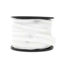 Fermeture éclair au mètre 30mm en nylon Coloris Blanc - chaine n°5