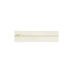 Fermeture éclair au mètre 25mm en nylon Coloris Ecru - Chaine n°3