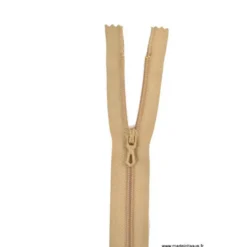 Fermeture éclair en nylon. col 904 Beige Foncé