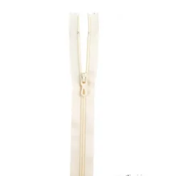 Fermeture éclair en nylon. col 410 Blanc cassé