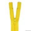 Fermeture éclair en nylon. col 617 jaune