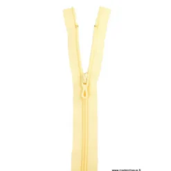 Fermeture éclair en nylon. col 610 Jaune Paille