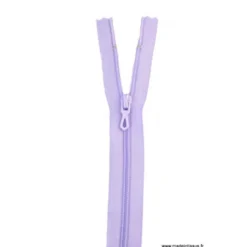Fermeture éclair en nylon. col 877 Lavande