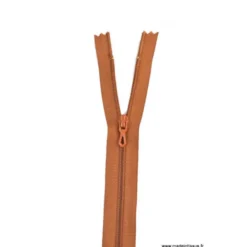 Fermeture éclair en nylon. col 979 Marron moyen