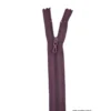 Fermeture éclair en nylon. col 881 Prune