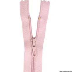 Fermeture éclair en nylon. col 805 vieux rose