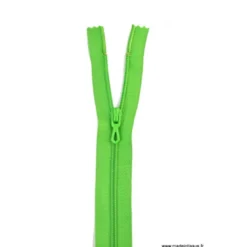 Fermeture éclair en nylon. col 726 Vert Billard