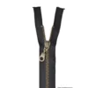 Fermeture éclair en nylon séparable Maille laiton col 460 Noir - Z19