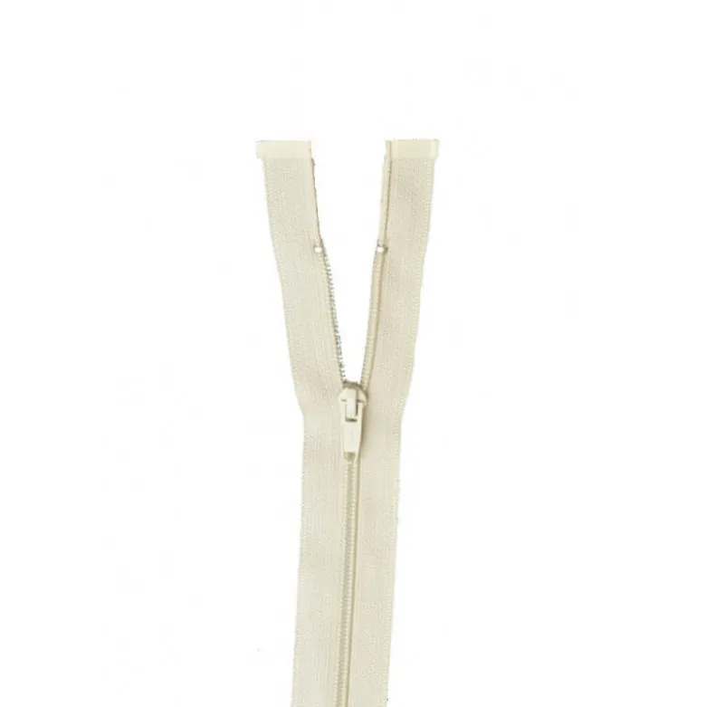 Fermeture éclair en nylon séparable col 417 Blanc cassé Z58