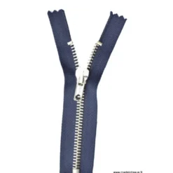 Fermeture éclair en nylon SPECIALE PANTALON MAILLE ARGENT col 570 Bleu marine - Z16