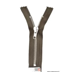 Fermeture éclair en nylon SPECIALE PANTALON MAILLE ARGENT col 990 Brou de Noix - Z16