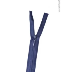 Fermeture éclair Fine et légère en nylon - séparable col 570 Bleu marine Z45