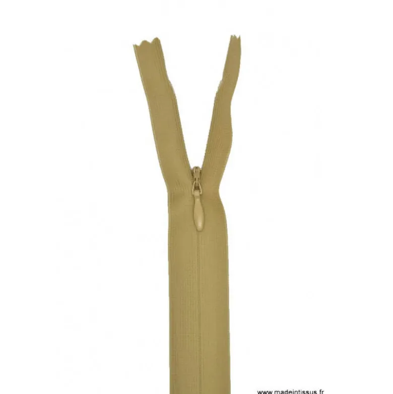 Fermeture éclair invisible en nylon Z41 col 945 Beige
