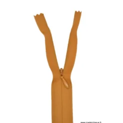 Fermeture éclair invisible en nylon Z41 col 963 Havane