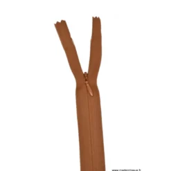 Fermeture éclair invisible en nylon Z41 col 979 marron moyen