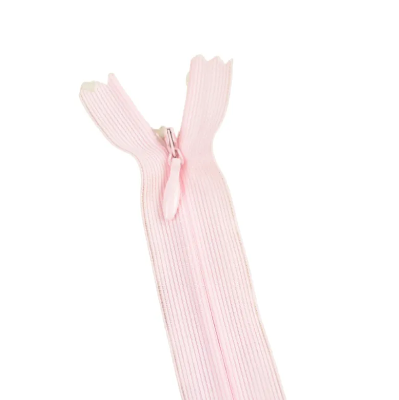 Fermeture éclair invisible en nylon Z41 col 803 Rose