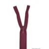 Fermeture éclair invisible en nylon Z41 col 870 Bordeaux