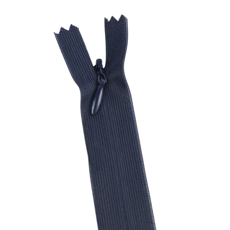 Fermeture éclair invisible en nylon Z41 col 570 Bleu Marine