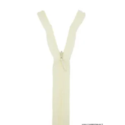Fermeture éclair invisible en nylon Z41 col 406 Ivoire