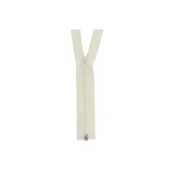 Fermeture éclair séparable en nylon. coloris blanc cassé - 150 cm