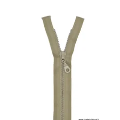Fermeture éclair séparable grosse maille 6mm Z54 col 925 Grège