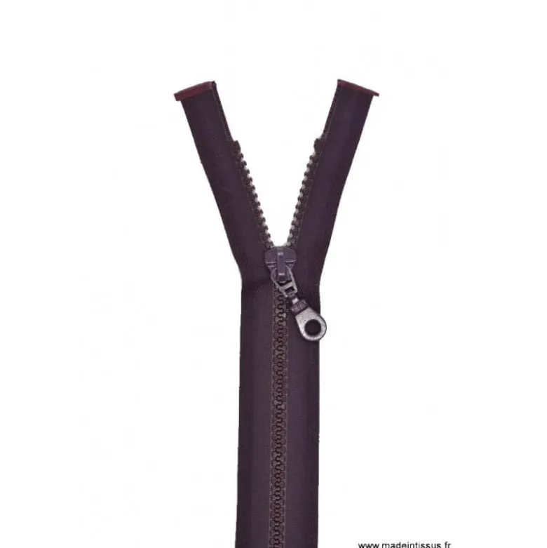 Fermeture éclair Séparable grosse maille 6mm Z54 col 881 Prune