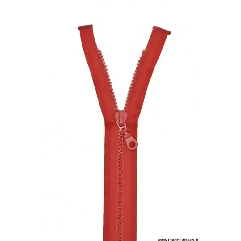 Fermeture éclair Séparable grosse maille 6mm Z54 col 850 Rouge sang