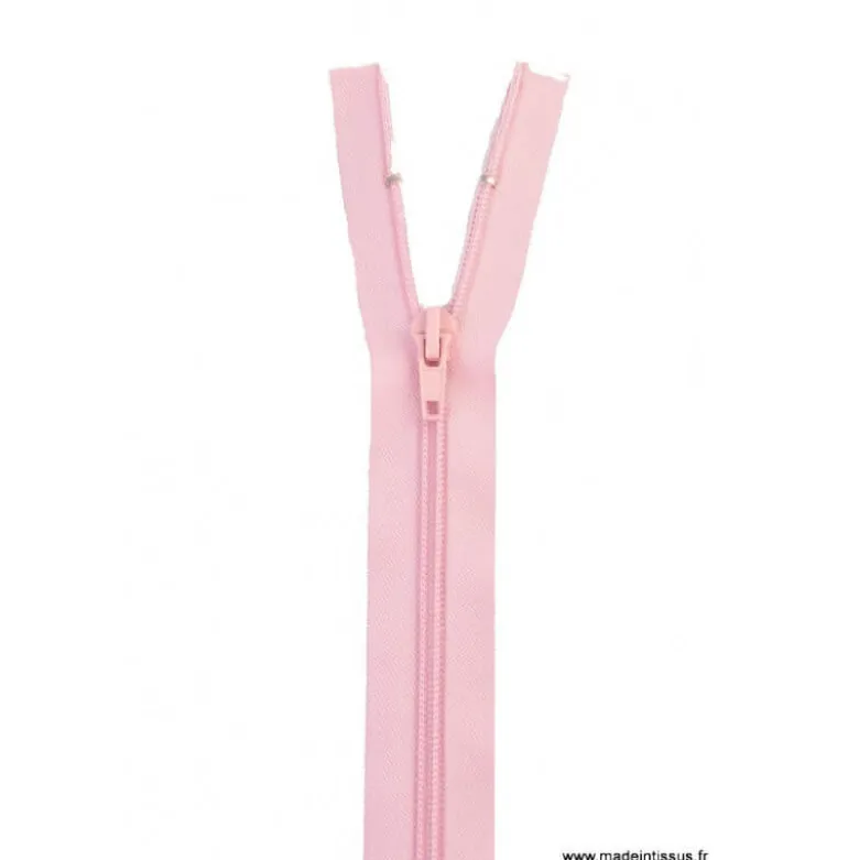 Fermeture éclair séparable Z52 col 805 Rose layette