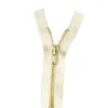 Fermeture éclair Z14 métallique coloris Blanc cassé 410