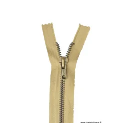 Fermeture éclair Z14 métallique coloris Beige moyen 945