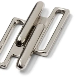 Fermoir clip 20mm en métal argenté pour maillot de bain