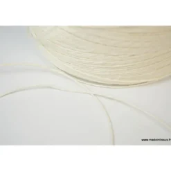 ficelle contact alimentaire 0.8mm en lin blanchi 2 bouts, 1kg