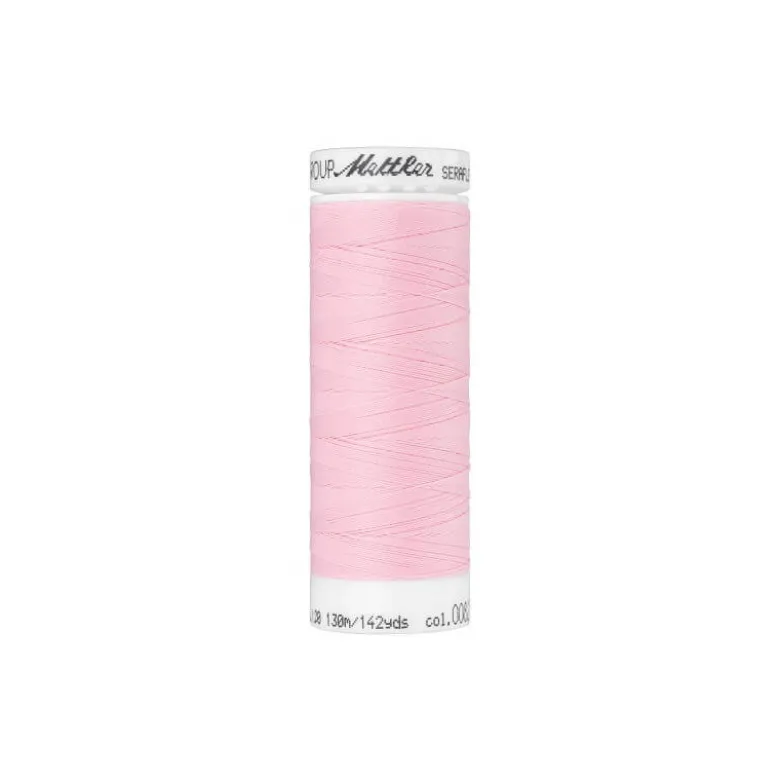 Fil à coudre élastique Seraflex Rose - Mettler - 130m