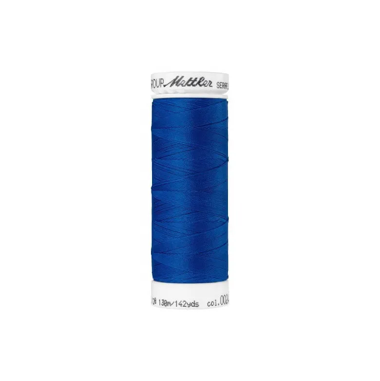 Fil à coudre élastique Seraflex bleu roi - Mettler - 130m