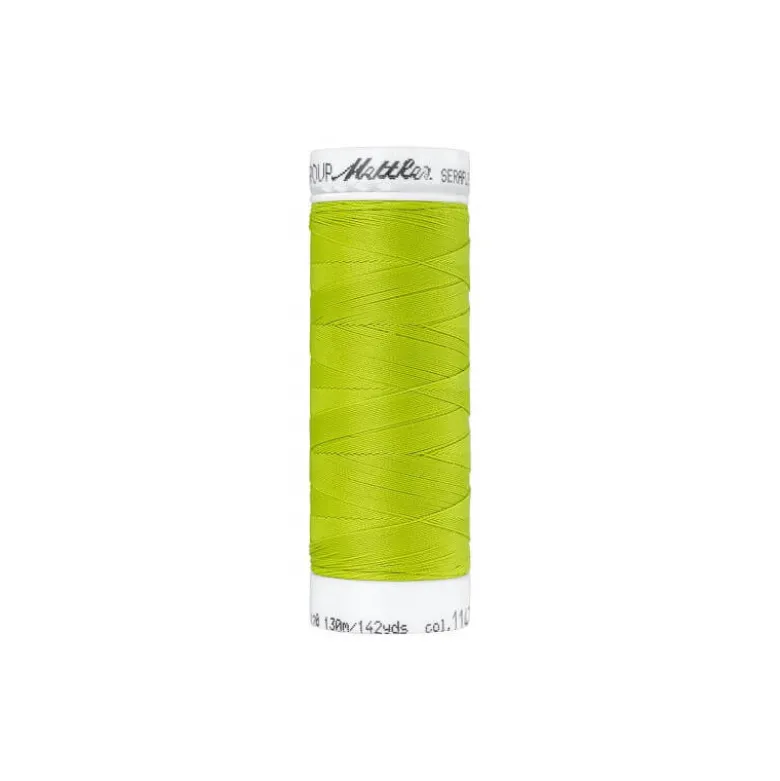 Fil à coudre élastique Seraflex vert citron - Mettler - 130m