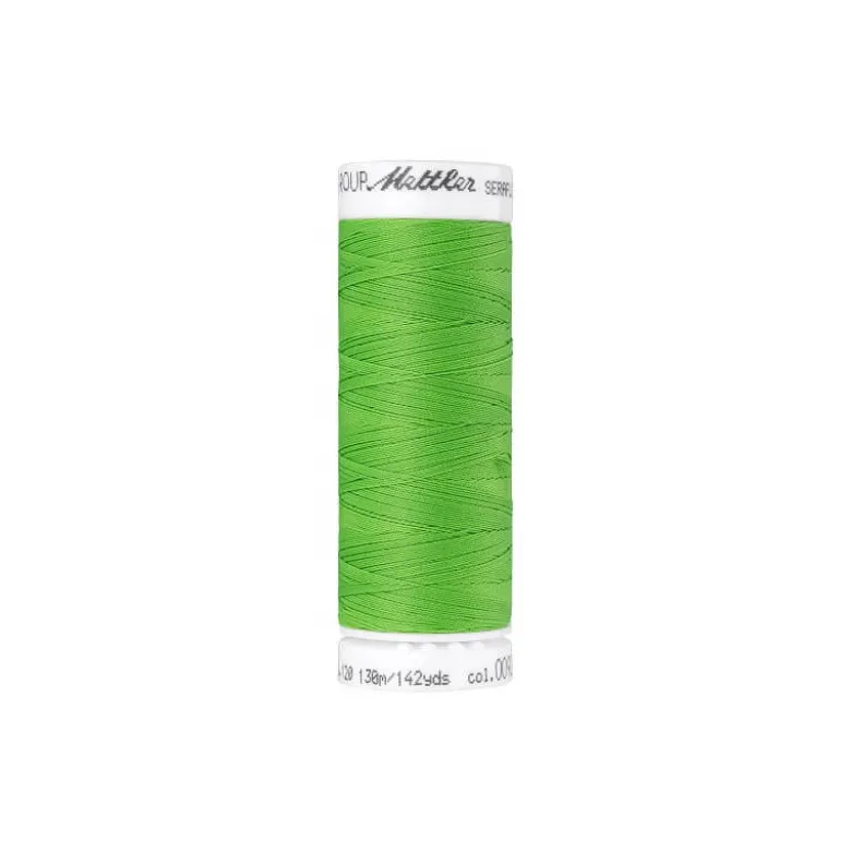 Fil à coudre élastique Seraflex vert herbe - Mettler - 130m