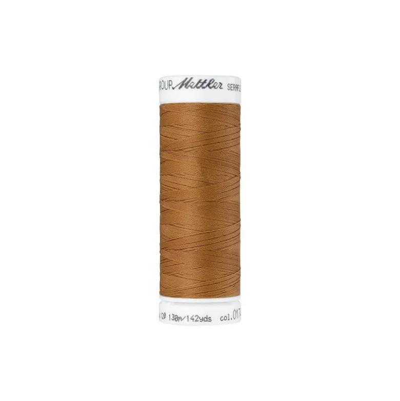 Fil à coudre élastique Seraflex noisette - Mettler - 130m