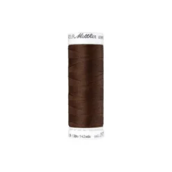 Fil à coudre élastique Seraflex marron foncé - Mettler - 130m